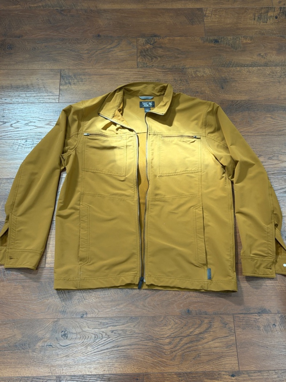 Mountain Hardwear Men's Zip-Front Shirt Jacket - Mustard Yellow